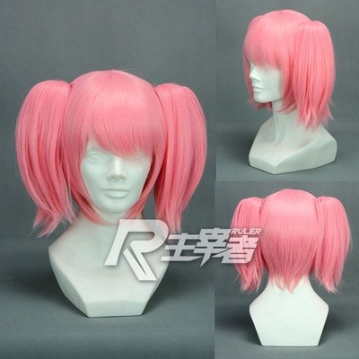 taobao agent Lord Magic Girl Xiaoyuan Lumu Fragrant Fragrant Fragrant Pink Double Ponyta Tiger mouth clip cos wig fake hair