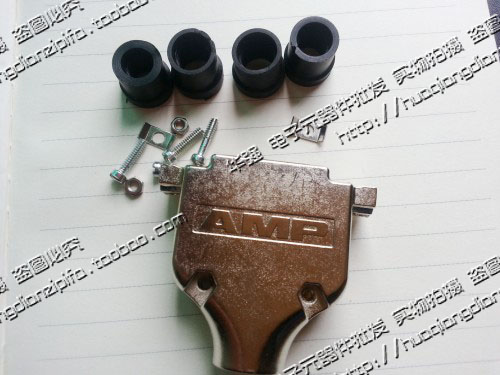 AMP DSUB DB25P vỏ 25 lõi vỏ kim loại vỏ sắt cổng song song vỏ cổng COM vít ngắn