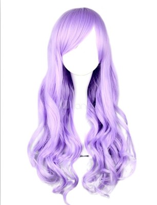 taobao agent Purple long universal wig, curls, Lolita style, cosplay