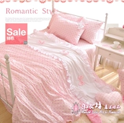 bộ đồ giường Bốn giường sinh viên Hàn Quốc cho trẻ em 1,2 m 1,5 m 1,8 m nơ Bộ đồ giường - Bộ đồ giường trẻ em