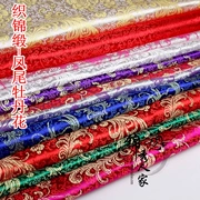 Thổ cẩm vải trang phục Hán COS quần áo trang phục kimono váy vải lụa satin - Pteris loạt hoa mẫu đơn - Vải vải tự làm