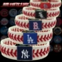 MLB giả da nhựa bóng chày bóng chày vòng tay vòng đeo tay BASEBALL SEAM BRACELET Yankee 	áo khoác bóng chày có mũ	