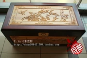 Mu Yi Xuan cung cấp đặc biệt chạm khắc chim và chim hộp gỗ hộp quần áo hộp đám cưới hộp thư pháp cổ hộp sưu tập tem - Cái hộp