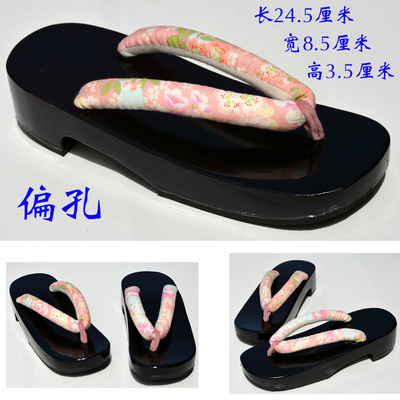 taobao agent Free shipping black mid -heels, wooden slopes, slippers, indoor shoes, wooden slippers, kimono kimono kimono kimono versatile cos
