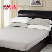 Chất liệu cotton nguyên chất dày 60 satin màu giường 笠 1,5m Giường 1,8 m Giường cotton đặt màu trắng xám đỏ đậm - Trang bị Covers