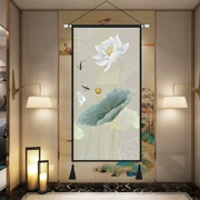 Trung quốc phong cách gió sen lớn tấm thảm phòng khách hiên sảnh khách sạn nền tường trang trí tranh bức tranh tường vải sơn