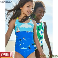 Áo tắm dành cho bé gái MiniBoden Bộ đồ bơi một mảnh mùa xuân mới - Đồ bơi trẻ em quần áo bơi trẻ em