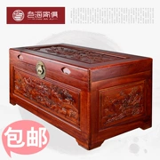 Rượu vang đỏ phong cảnh thiên nhiên gỗ cổ điển Trung Quốc bộ sưu tập thư pháp và sơn quần áo của hồi môn hộp một mét hai hộp - Cái hộp