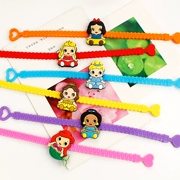 Sáng tạo vòng tay trẻ em vòng đeo tay ban nhạc Disney Princess silicone cha mẹ trẻ em phim hoạt hình liên kết tay quà tặng