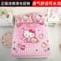 Hello Kitty dễ thương phim hoạt hình mùa hè lụa băng mat 1,5m ghế máy lạnh rửa Genuine gấp đôi đơn - Thảm mùa hè chiếu trúc 80cm