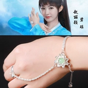 Ba Yao với cùng một đoạn vòng tay hoa buồn Thời trang một với vòng tay ngón tay Trang sức học sinh vòng vàng tây nữ