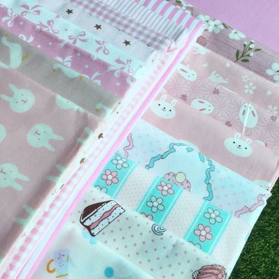 taobao agent [Pink diagonal cotton cloth] BJD dress OB11 baby clothes Blythe pajamas shirt pure cotton cloth