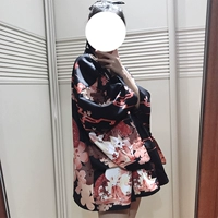 Nhật bản mềm cô gái gió painting shadow dễ thương dễ thương little fox cổ tích in Nhật Bản kimono lông dệt áo khoác fox in váy đồ vest nữ