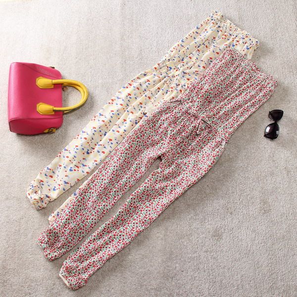 Nhà máy trực tiếp của phụ nữ chi phí thấp thời trang phong cách sân vườn giản dị hoang dã voan loạt các jumpsuit quần harem