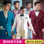 Hình ảnh studio quần áo nam phiên bản Hàn Quốc của bộ đồ tự tu luyện trình diễn sân khấu phù hợp với bộ vest vest ba mảnh - Suit phù hợp bộ vest nam
