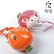 Gia Hưng Fengya Mô hình 4 lỗ bốn lỗ Ocarina Củ cải Treble Người mới bắt đầu thực hành sáo sứ - Nhạc cụ dân tộc