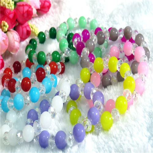 Милый стеклянный браслет, агатовое ювелирное украшение, коллекция 2023, подарок на день рождения