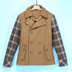 Của nam giới Jie loạt mùa đông mới 50% len chất lượng cao đôi ngực áo ve áo 003 Áo len