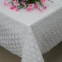018 Ren dùng một lần vải bàn bằng vải nhựa PVC trong suốt bàn cà phê chống dầu nóng khăn trải bàn dưới kính bàn gỗ