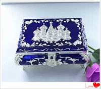 Окрашенная коробочка для хранения, ювелирное украшение, сундук с сокровищами, окрашенное обручальное кольцо, аксессуар, коробка, Россия