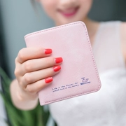 Ví nhỏ nữ ngắn phần mỏng Ví nữ khóa nhỏ Ví nữ phiên bản tiếng Hàn của sinh viên mini card gói túi vuông thời trang