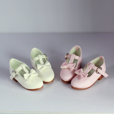 taobao agent [Flower Ling] 1/4bjd MSD shoes cute butterfly knot -diced shoes Gemini high heels