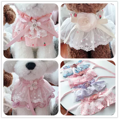 Кружевной нагрудник, слюнявчик, милый шарф для принцессы, в цветочек