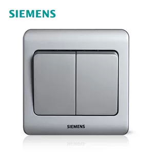 Siemens Switch Spocket Socket Vision Color серебряный двойной много -контрольный переключатель (2 бита -многопрофильные коммутаторы)