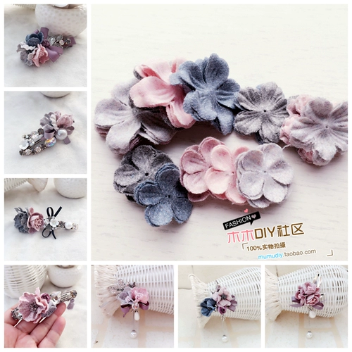 Аксессуары для волос ручной работы DIY Материал Корейский импортная ткань Смешанная цвето