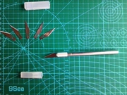 Không có thớt kim loại khắc dao dao dao khắc giấy mô hình công cụ dao giấy mô hình dao dao +6 lưỡi - Công cụ tạo mô hình / vật tư tiêu hao