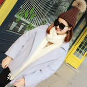 Áo khoác nữ mùa thu và mùa đông Hàn Quốc 茧 kiểu áo len ngắn nữ nhỏ. - Áo Hàn Quốc