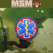 MSM EMT khẩn cấp y tế xe cứu thương kỹ thuật viên velcro morale chương nâng cao epaulette ba lô sticker