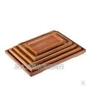 Đĩa gỗ tre khay gỗ hàng ngày khay trà lạnh khay đĩa hình chữ nhật khay gỗ trên khay đĩa đĩa - Tấm