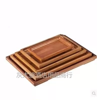 Đĩa gỗ tre khay gỗ hàng ngày khay trà lạnh khay đĩa hình chữ nhật khay gỗ trên khay đĩa đĩa - Tấm khay trà gỗ trắc