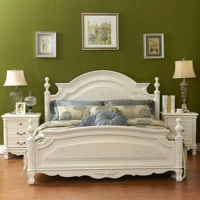 Phong cách châu Âu giường giường đôi gỗ giường công chúa 1,8 m Countryside sang trọng của Mỹ Jane châu Âu giường Pháp hiện đại ánh sáng tối giản - Giường giường có hộc tủ