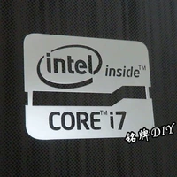 Intel Core i7 металлическая наклейка логотип.
