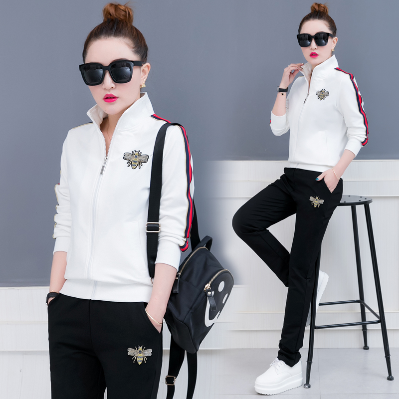 运动服套装女春秋两件套2018春季新款女装时