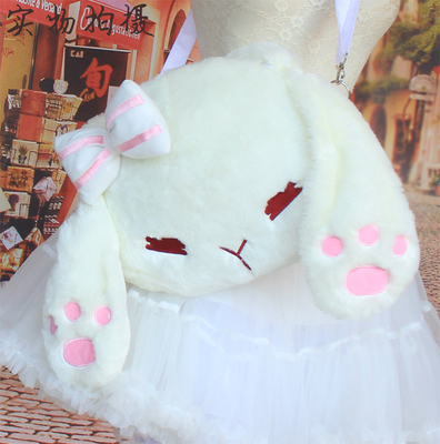 taobao agent Extra large big props, cute rabbit for princess, handheld shoulder bag, purse, backpack, cosplay, Lolita style