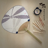 Японская фанат группы в стиле и вентилятор вентилятора Dragonfly Paper Paper Bamboo Ball Group Настройка фанатов