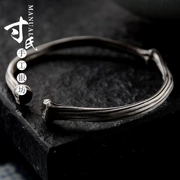 Spatholobus Bracelet Phần nam nữ có 99 feet bạc trang sức bằng gỗ không có nút thắt