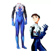 EVA Ikari Shinji plugsuit Cosplay Costume Anime Fullbody Zen