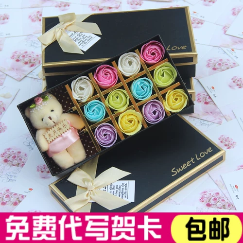 Мыло с розой в составе для матери на день Святого Валентина, подарок на день рождения