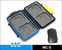 JJC Memory Card Card MC-3 водонепроницаемая защита для хранения может хранить 4 SD-карту/CF Card/MS Short Stod/XD