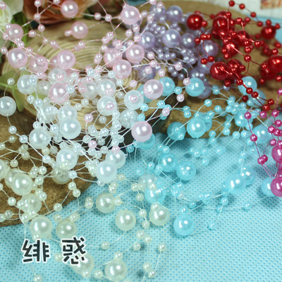 taobao agent Doll, hair accessory from pearl with beads, handmade, 1.2m