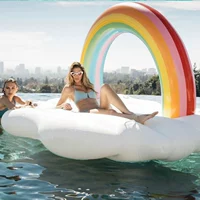 Lớn bơi vòng dành cho người lớn nước gắn kết dày inflatable đôi float giường siêu lớn unisex lướt sóng hàng nổi phao tập bơi