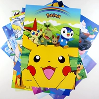 Pokémon Pokemon Pikachu poster phim hoạt hình Nhật Bản anime hình nền tường sticker sticker mèo cute