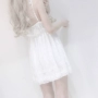 Mùa hè mới của phụ nữ Hàn Quốc phiên bản của nhỏ tươi ngọt ngào dễ thương ren khâu cao eo giảm béo đầm một từ váy mẫu chân váy chữ a ngắn
