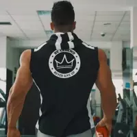 Cơ bắp tập thể dục brother vest nam trùm đầu thể thao vest Mỏng chạy đào tạo giản dị không tay thể thao mùa hè áo tank top gym nữ