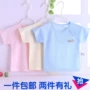 Trẻ em Nửa Tay Áo Phim Hoạt Hình Mỏng Quần Áo Trẻ Em Bé Ngắn Tay Áo T-Shirt Boy Con Bé Mùa Hè Mùa Xuân Bông Top đồ bé gái