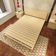 Đăng nhập 2018 giường gỗ giường rắn gỗ 2 m thông giường đôi 1,5 m giường 1,8 giường loại 30kg đơn giản